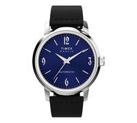 Timex Montre Marlin automatique 40 mm avec bracelet en cuir TW2W93100