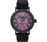 Timex Montre Noir Analogique Hommes Waterbury Standard Dia De Los Muertos