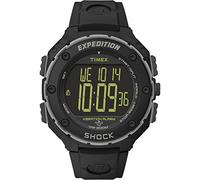 Timex Montre numérique à Quartz Japonais pour Homme T49950, Noir/négatif, 4 x 3 x 2 inch, Expedition® Shock XL Montre Vibrante Alarme Bracelet Résine
