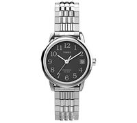 Timex Montre pour Femme, Argenté/noir/25 mm, 25 mm, Montre Easy Reader