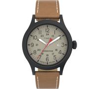 Timex Montre pour Homme Expedition Scout 40 mm - Bracelet Marron avec Cadran Marron et boîtier en métal