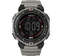 Timex Montre pour Homme UFC Rumble 50 mm - Bracelet Brun Clair, Cadran Digital, boitier Noir TW5M59700