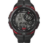 Timex Montre pour homme UFC Rush 52 mm - Bracelet noir, cadran digital, boitier noir TW5M59100