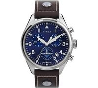 Timex Montre pour Hommes Quartz avec Un Bracelet en Cuir Pan Am