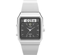 Timex Montre Q Reissue – Quartz analogique-numérique, bracelet en acier inoxydable – Homme