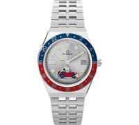 Timex Peanuts Q GMT - Car Stainless Steel Case and Bracelet 38mm case men Watches silver taille: ONE SIZE