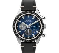 Timex Montre chronographe Waterbury Traditional pour Homme 41 mm Quartz 10 ATM Argenté