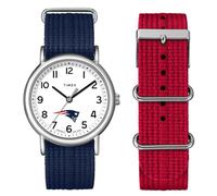 Timex Montre unisexe Weekender 38 mm Patriots de la Nouvelle-Angleterre, bleu