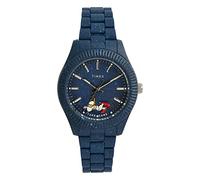 Timex Peanuts Montre pour hommes, 41 mm, bracelet bleu, cadran bleu, boîtier bleu TW2V53300