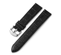 Timex Sangle à dégagement rapide 20 mm pour homme, Croco noir/argenté, 20mm, Moderne