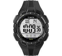 Timex Sport Montre pour hommes, 43 mm, bracelet en résine noir, cadran numérique, boîtier noir TW5M61700