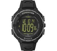 Timex - T49950SU - Expédition Super Shock Cat - Montre Homme - Quartz Digital - Cadran Noir - Bracelet Résine Noir
