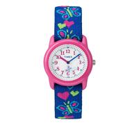 Timex Time Machines 29mm Papillons Coeurs Bleu Montre Enfants T89001