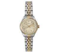 Timex Trend TW2W90900 Montre pour Femmes, 25 mm, Bracelet en Acier Inoxydable Bicolore avec Cadran doré et boîtier Bicolore