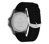 Timex Montre Homme FREEDIVE Homme #Tide océan Matériau Gris Boîtier en Plastique Mouvement à Quartz Noir Cadran Bracelet Plastique recyclé Noir avec Fermeture Boucle Normal 5 ATM
