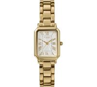 Timex - TW2Y01200 - Trend Montre pour Femme avec Bracelet en Alliage Doré, Cadran Blanc, Boîtier Doré 21 mm