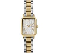 Timex - TW2Y01300 - Montre Tendance pour Femme 21 mm avec Bracelet en Alliage Bicolore, Cadran Blanc, Boîtier Bicolore