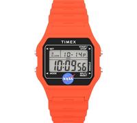 Timex TW2Y13300 Main Street Montre numérique pour Homme 36 mm, avec Bracelet et boîtier en résine, Orange
