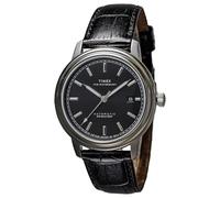 TIMEX TW2Y23000 Montre Homme Timex Waterbury Remontage Automatique Étanche 5 ATM Verre Minéral Cadran Noir Acier Inoxydable Noir