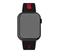 Timex UFC Bracelet de montre connectée compatible avec Apple Watch 44 mm/45 mm/49 mm - Noir avec accents rouges, Noir/Rouge, One Size, Moderne