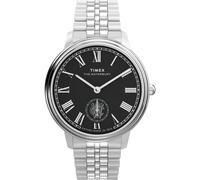 Timex Waterbury Metropolitan Sub-Second TW2Y23300 Montre 39 mm pour Homme, avec Bracelet en Acier Inoxydable et Cadran Noir