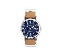 Timex Weekender 40 mm Montre à bracelet en cuir TW2W86800