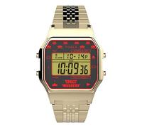 Timex x Space Invaders T80 34mm Montre, Space Invaders Doré, One Size, TW2V30100-AMZUK
