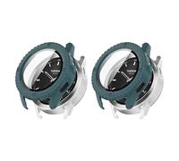 TIMEYUE Étui PC Dur pour Xiaomi Watch S3 avec Verre Trempé, [2-Pack] Étui de Protection Anti-Rayures Compatible avec Xiaomi Watch S3-Vert