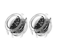TIMEYUE Étui PC Dur pour Xiaomi Watch S3 avec Verre Trempé, [2-Pack] Étui de Protection Anti-Rayures Compatible avec Xiaomi Watch S3-Transparent