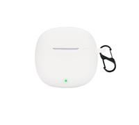 TIMEYUE Étui pour Honor Earbuds X6, Étui en Silicone Souple, avec Clip en Forme de D, Étui de Protection pour Honor Earbuds X6-Blanc