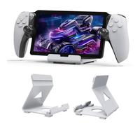 TIMEYUE Support pour Sony Playstation Portal, [Anti-dérapant] Support de Jeu en Aluminium, Stand Base Portable Compatible avec Steam Deck/Lenovo Legion Go-Blanc