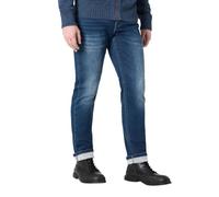 Timezone EDUARDOTZ Jean slim pour homme, taille moyenne, coupe ajustée, bleu gris, 3810-3328 Dark Navy Wash, 32W / 34L