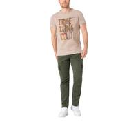 Timezone Homme Cargo Pantalon Regular BenTZ - Régulier Coupe - Braun Gris Vert