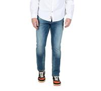 Timezone Jean Slim fit Homme Stretch, Designer Label Style Cinq Poches, Couleurs:Bleu, Taille de Pantalon:38W / 34L, Longueur de Jambe:L34