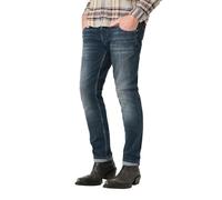 Timezone Jean slim Scotttz pour homme, taille moyenne, coupe ajustée, bleu, 3770-3130 Indigo Night Wash, 36W / 32L