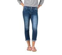 TIMEZONE Jeans Femme 7/8 NALITZ Taille Mi-Haute Slim Fit Bleu W25-W33