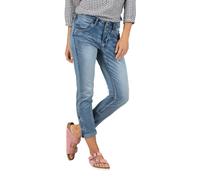 TIMEZONE Jeans Femme 7/8 NALITZ Taille Mi-Haute Slim Fit Bleu W25-W33