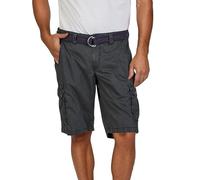 Timezone MaguireTZ Short cargo pour homme avec ceinture Coupe droite Bermuda Short cargo d'été stretch Denim 100 % coton Beige Gris Vert Bleu 29 30 31 32 33 34 36 38 40, Dark Ink Blue (3929), 38
