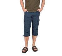 Timezone MILESTZ Pantalon cargo 3/4 pour homme - Taille moyenne - Coupe ample - W30-W40, 1212-30056 Washed Ink Blue, 32W