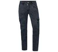 Timezone Pantalon Cargo Regular Ben pour Homme, Bleu (Dark Night Blue 3115), 30W / 34L