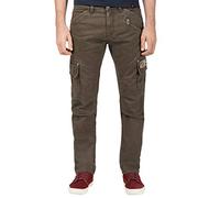 Timezone Pantalon Regular Rogertz pour Homme, Sludge Green (4078), 30W / 34L