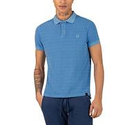 Timezone Polo rayé Tonal T-Shirt, Bleu, XL Homme