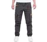 Timezone RogerTZ Roger Pantalon cargo décontracté moderne pour homme, Bleu-gris, 30W / 30L