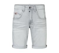 TIMEZONE Short en Jean Coupe Regular, Bermuda en Denim avec Revers