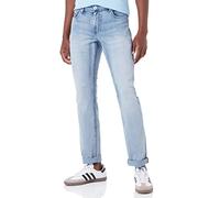 Timezone Slim EduardoTZ, Aqua Blue Wash, 33W x 34L Homme