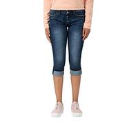 Timezone Slim Talitz 3/4 Short, Bleu (Skylight Blue Wash 3336), W31 (Taille Fabricant: 31) Femme