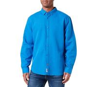 Timezone T- Shirt Basique Soft Linen Chemise, Bleu, XXL Homme