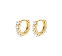 timi of sweden Boucles d'oreilles 'Essie' or, Taille Taille unique