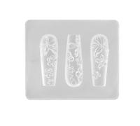 TIMIFUN Moule en Silicone pour Nail Art 3D en Forme De Fleur, Doux, AntiadhéSif, Lavable Et RéUtilisable, pour DéCoration DIY (#01)