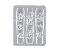 TIMIFUN Moule en Silicone pour Nail Art 3D en Forme De Fleur, Doux, AntiadhéSif, Lavable Et RéUtilisable, pour DéCoration DIY (#05)